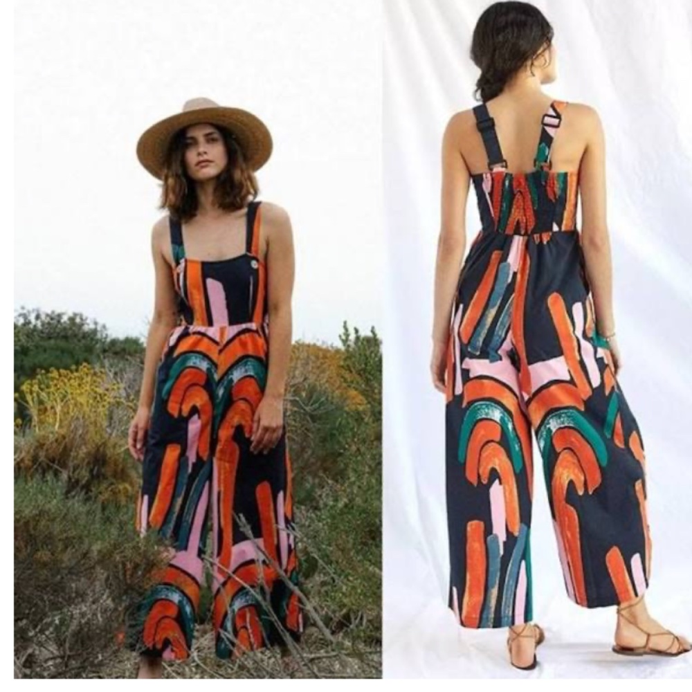 Anthropologie Bel Kazan Arches Jumpsuit Size Small